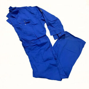 Bulwark Flame Resistant Jumpsuit Blue Size 56 Regular ARC Rating 11.2 ATPV